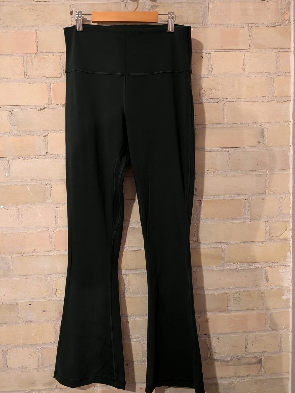 Lululemon High-Rise Mini Flared Yoga Pants Dark Green